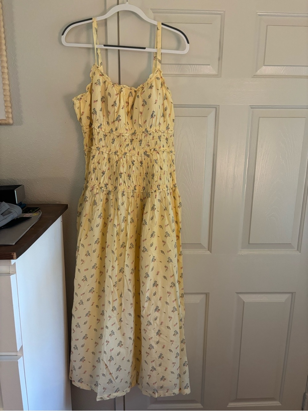 Abercrombie & Fitch Yellow Floral Maxi Dress